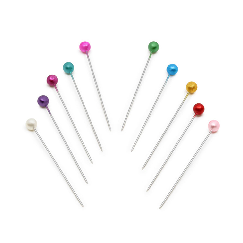 Dritz Long Pearlized Pins - 1.5" Assorted Colors - 40 ct Folded Dritz Long Pearlized Pins - 1.5" Assorted Colors - 40 ct Folded