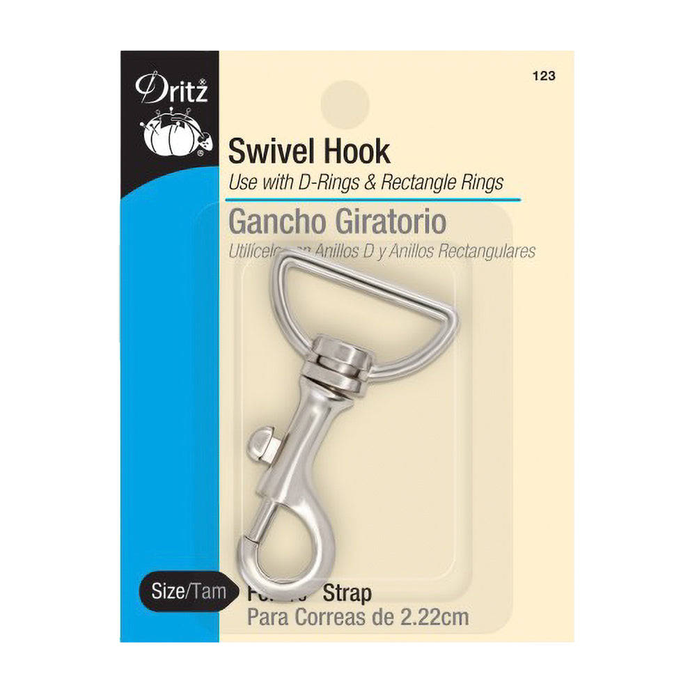 Dritz Swivel Hook for 7/8" Straps - Nickel Dritz Swivel Hook for 7/8" Straps - Nickel