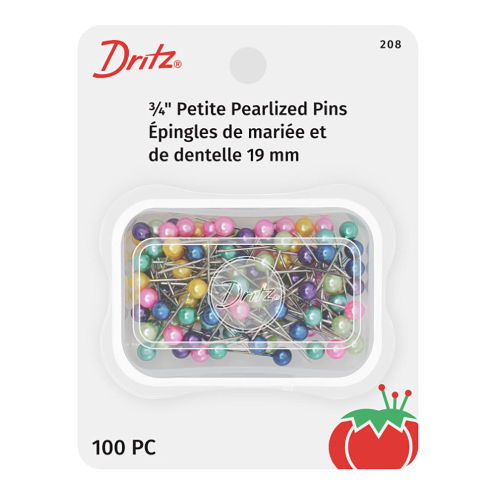 Dritz Petite Pearlized Pins - 3/4" Assorted Colors - 100 ct Dritz Petite Pearlized Pins - 3/4" Assorted Colors - 100 ct