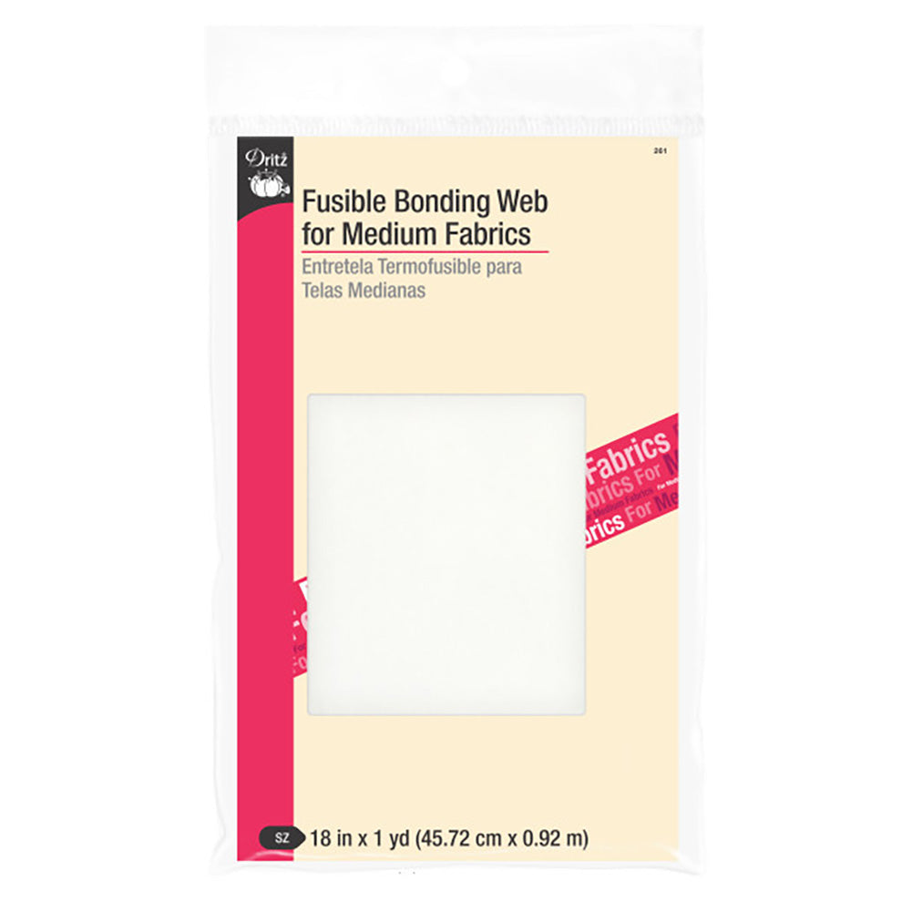 Dritz Fusible Bonding Web for Medium Fabrics - 18" x 1yd Dritz Fusible Bonding Web for Medium Fabrics - 18" x 1yd