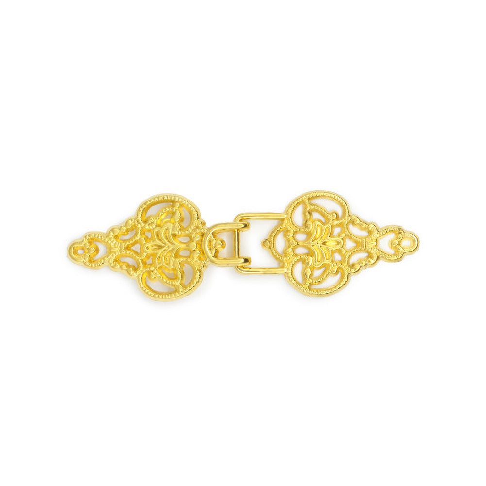 Dritz Filigree Hook & Eye Closure - Gold - 1 Set Detail Dritz Filigree Hook & Eye Closure - Gold - 1 Set Detail