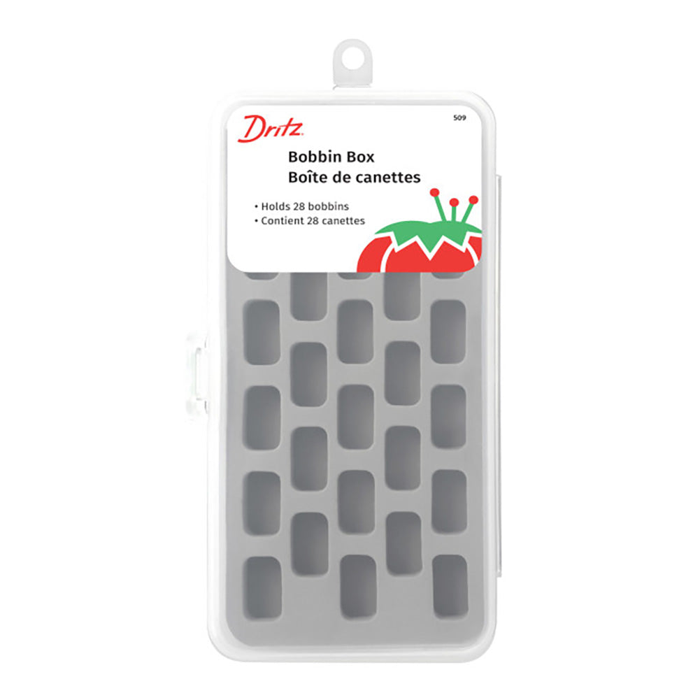 Dritz Plastic Bobbin Box with Insert - Clear Dritz Plastic Bobbin Box with Insert - Clear