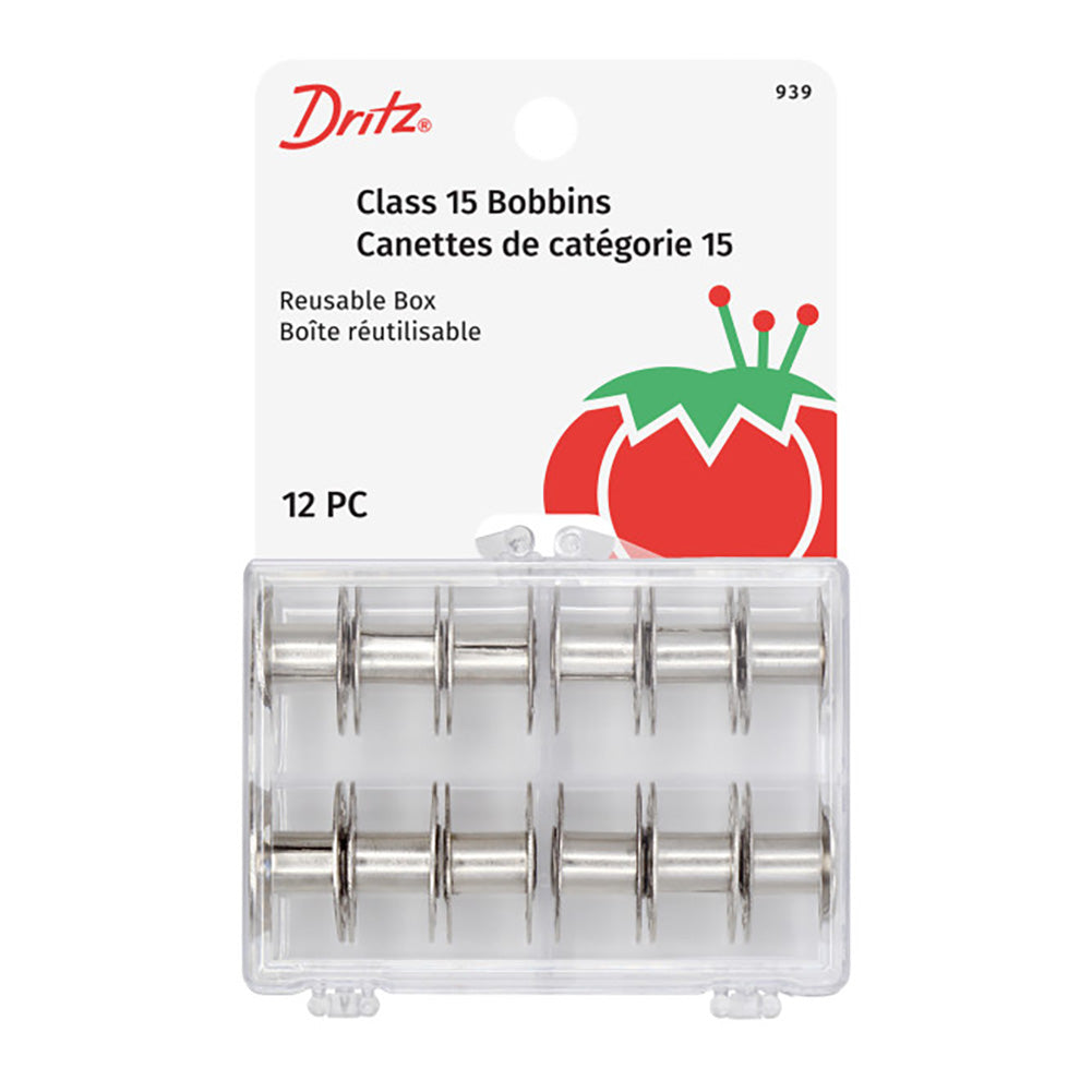 Dritz Box of Class 15 Metal Bobbins - 12ct Dritz Box of Class 15 Metal Bobbins - 12ct