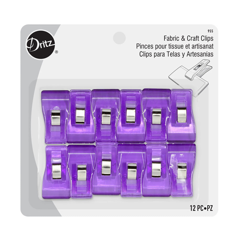 Dritz Fabric Clips - Purple - 12ct Dritz Fabric Clips - Purple - 12ct