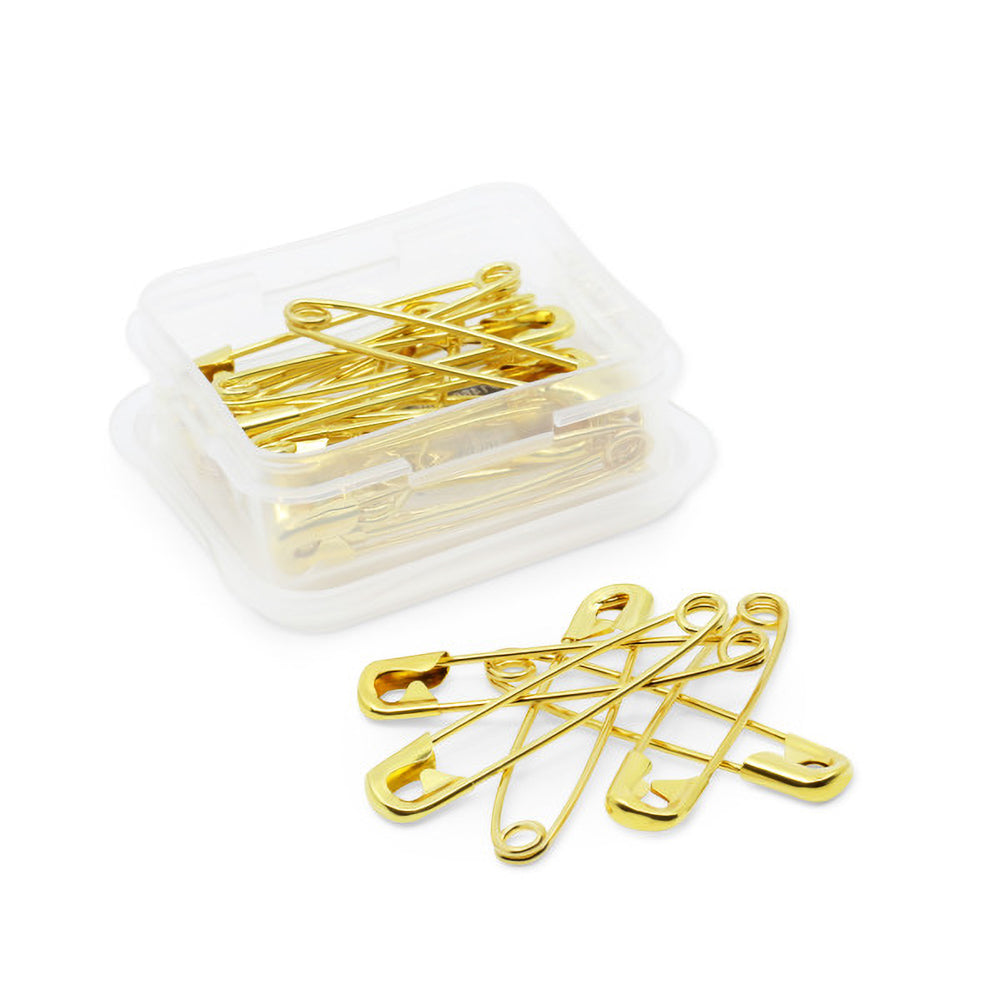 Dritz Quilter's Brass Basting Safety Pins - 2" Gilt - 20pc - Full Dritz Quilter's Brass Basting Safety Pins - 2" Gilt - 20pc - Full