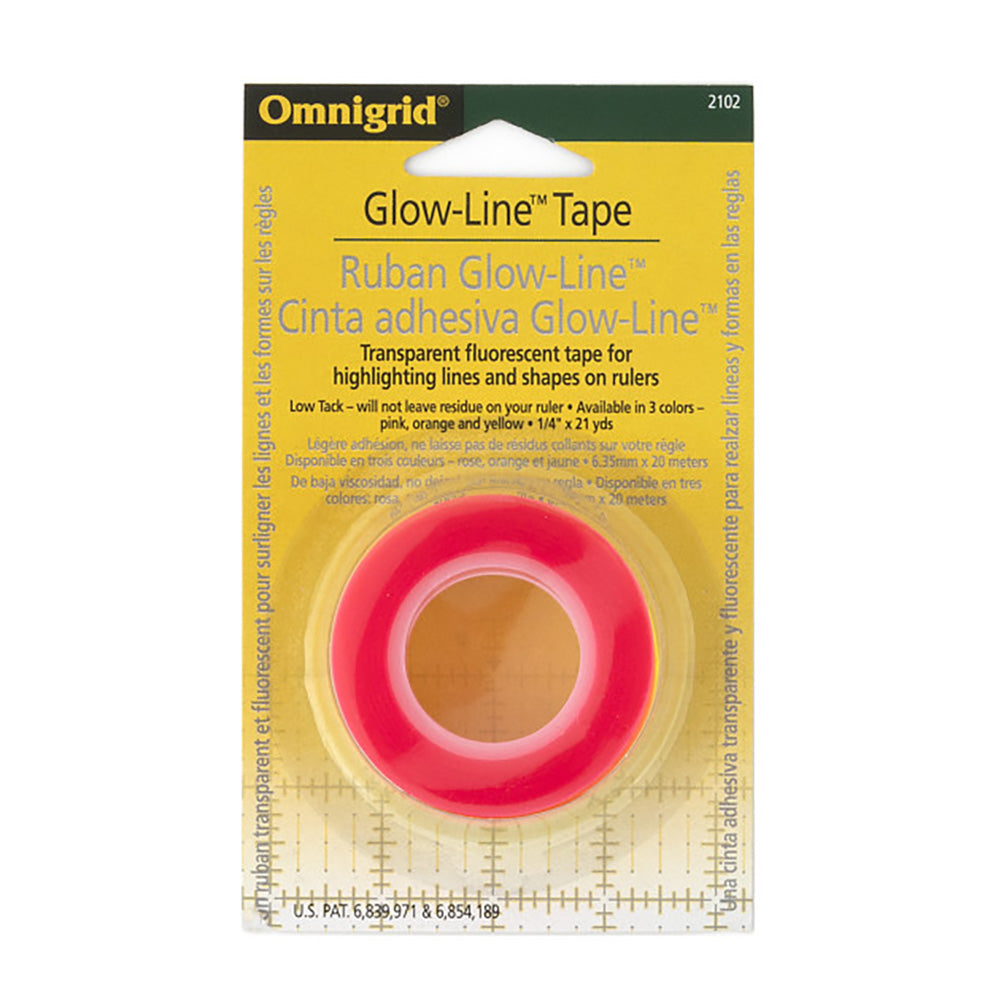 Omnigrid Glow-line™ Tape - Multicolor - 3 Rolls, 1/4" x 21yds Omnigrid Glow-line™ Tape - Multicolor - 3 Rolls, 1/4" x 21yds