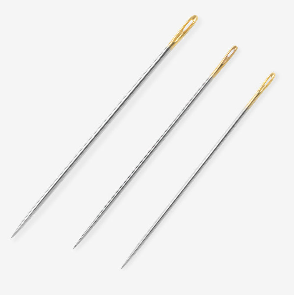 Dritz Gold-Eye Quilting Between Hand Needles with Storage Tube - Assorted Sizes - 20 PC Dritz Gold-Eye Quilting Between Hand Needles with Storage Tube - Assorted Sizes - 20 PC