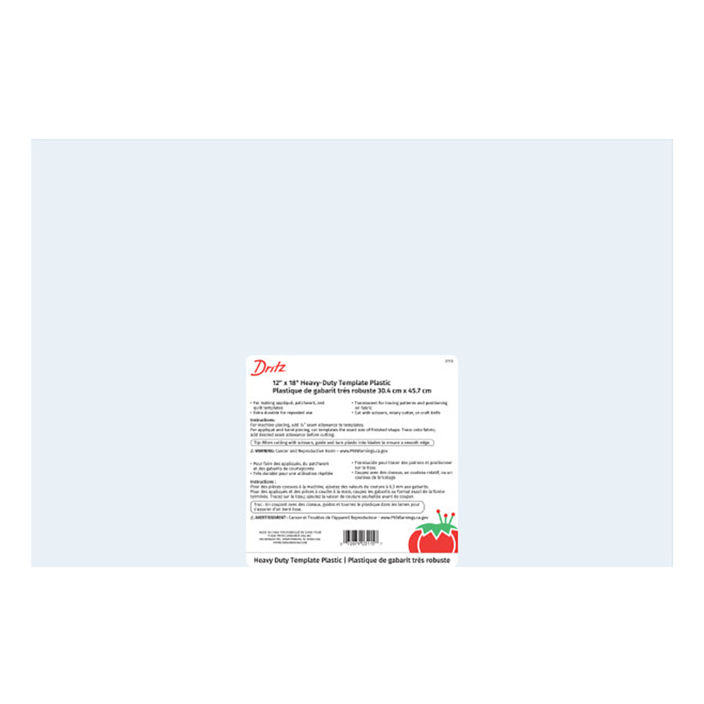 Dritz Heavy Duty Template Plastic - Semi-Opaque - 12"x 18" Dritz Heavy Duty Template Plastic - Semi-Opaque - 12"x 18"