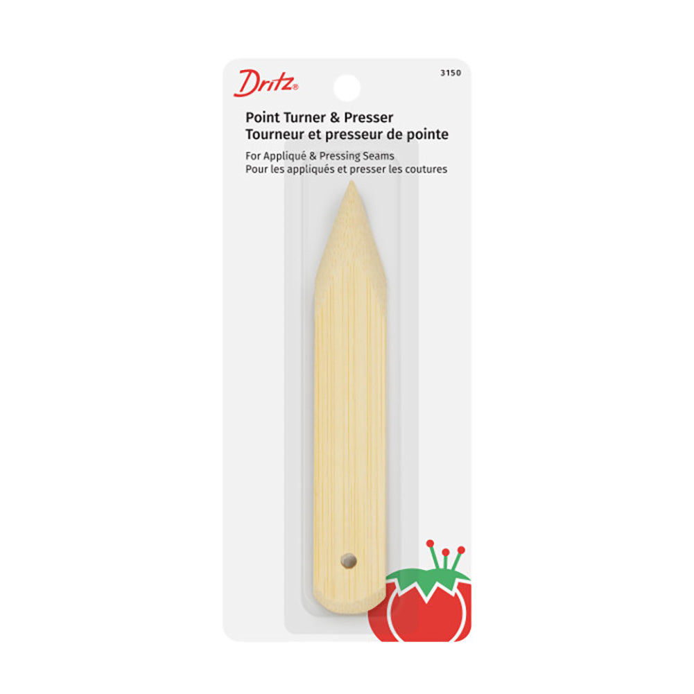 Dritz Point Turner & Presser - Natural Bamboo Dritz Point Turner & Presser - Natural Bamboo
