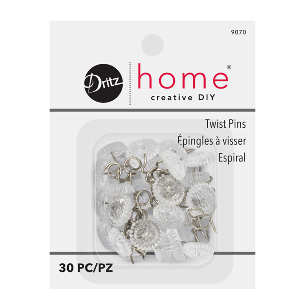 Dritz Home Twist Pins - Clear - 30 PC Dritz Home Twist Pins - Clear - 30 PC