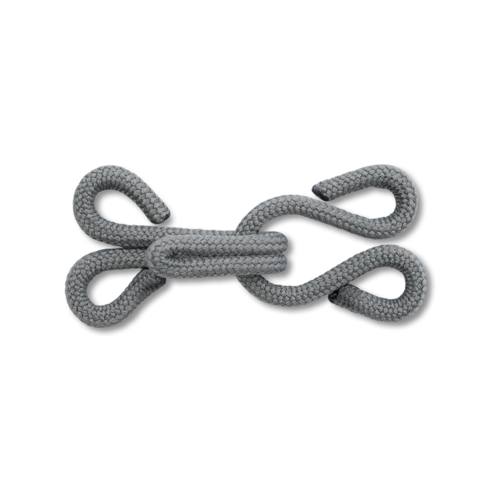 Prym Fur Hooks & Eyes - Gray Fabric Covered - 3 Sets Prym Fur Hooks & Eyes - Gray Fabric Covered - 3 Sets