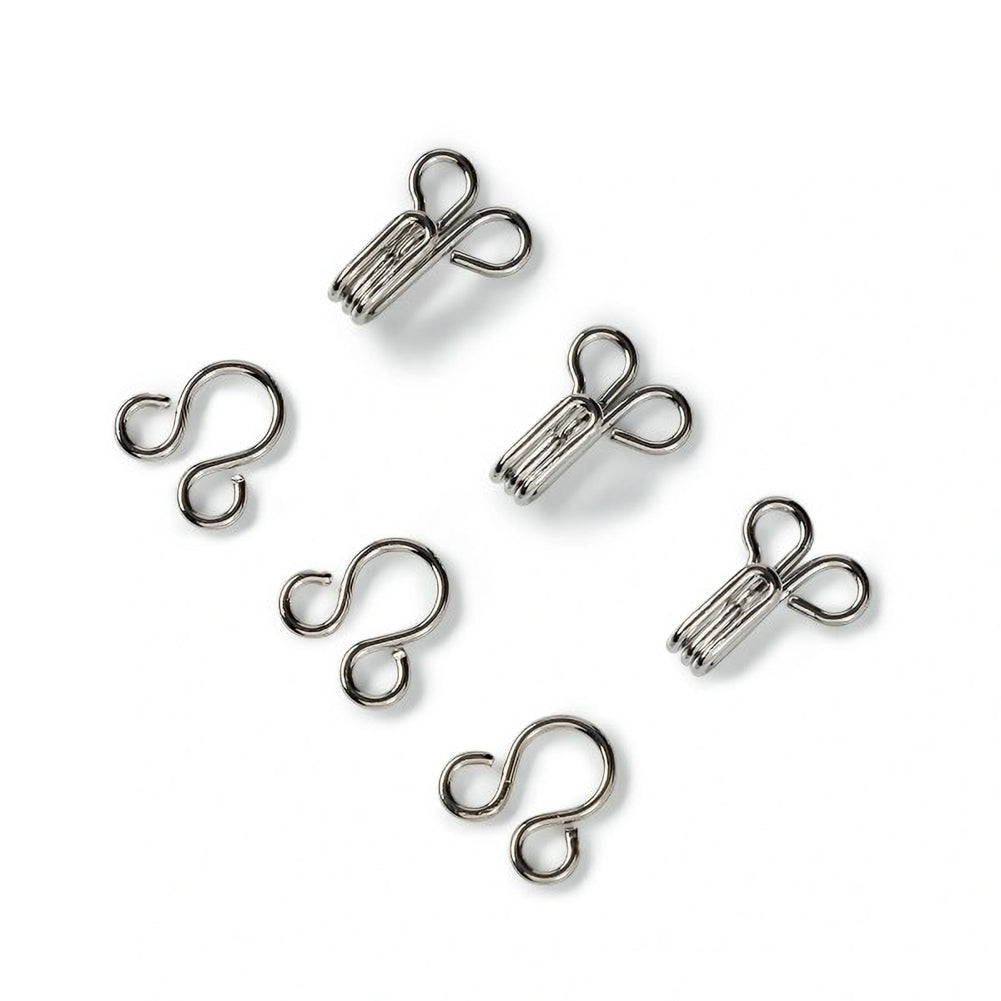 Prym Hooks & Eyes - Silver Size 2 - 12 Sets Folded Prym Hooks & Eyes - Silver Size 2 - 12 Sets Folded