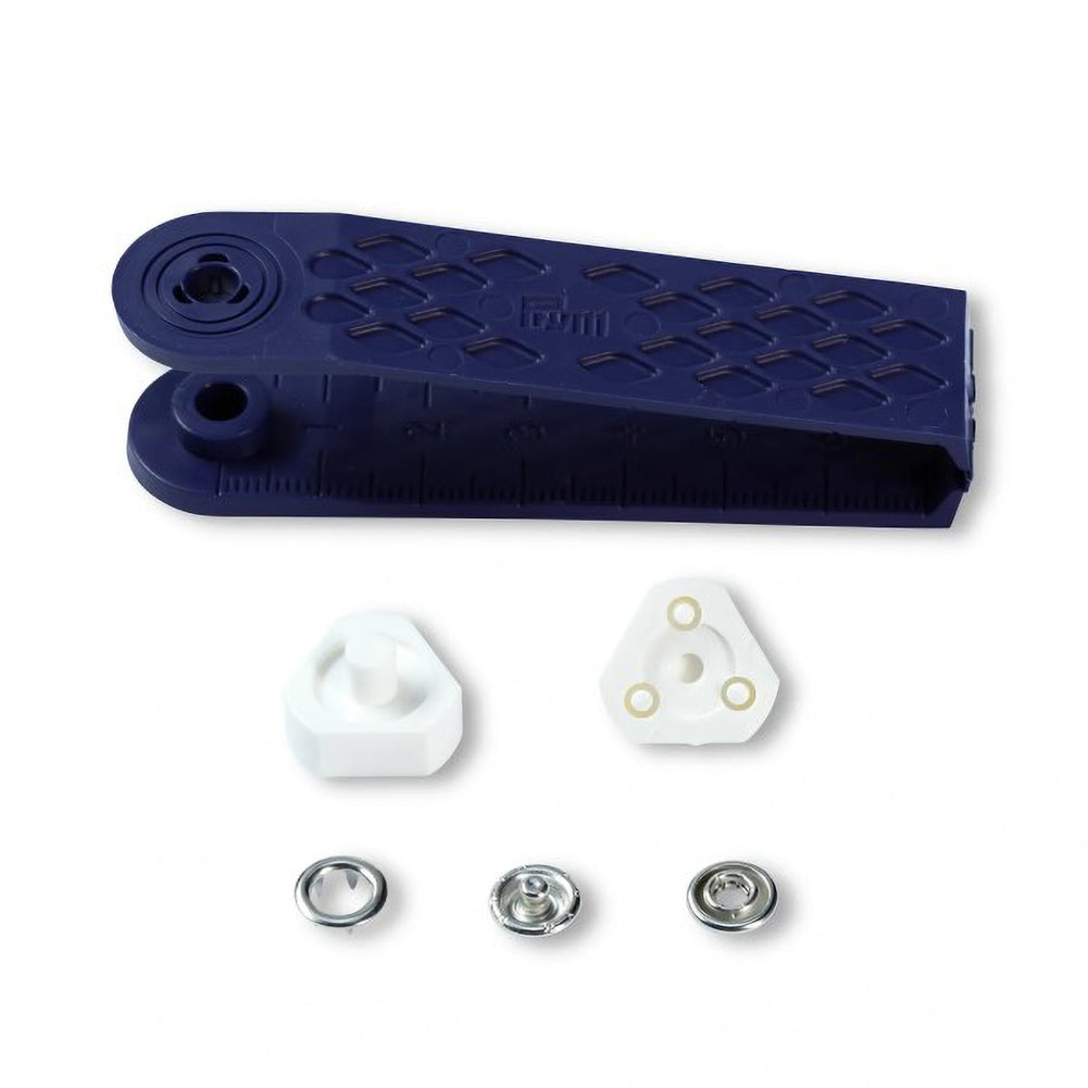 Prym Jersey Press Fasteners and Tools - Silver 8mm - 10pc Detail Prym Jersey Press Fasteners and Tools - Silver 8mm - 10pc Detail