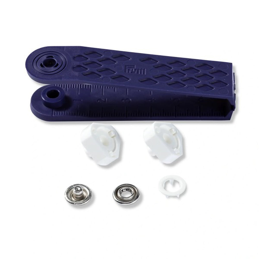 Prym Jersey Press Fasteners and Tools - White 10mm - 10pc Detail Prym Jersey Press Fasteners and Tools - White 10mm - 10pc Detail