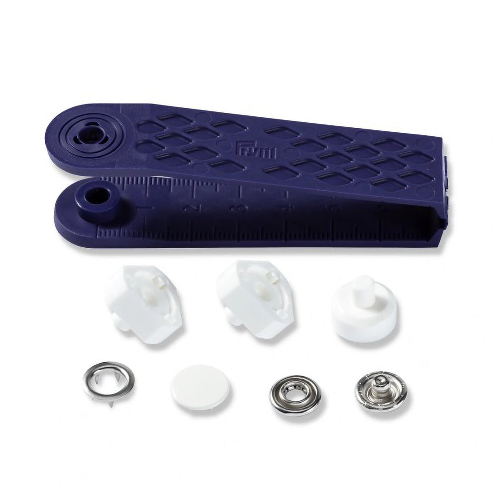 Prym Jersey Press Fasteners and Tools - White Capped 12mm - 6pc Detail Prym Jersey Press Fasteners and Tools - White Capped 12mm - 6pc Detail