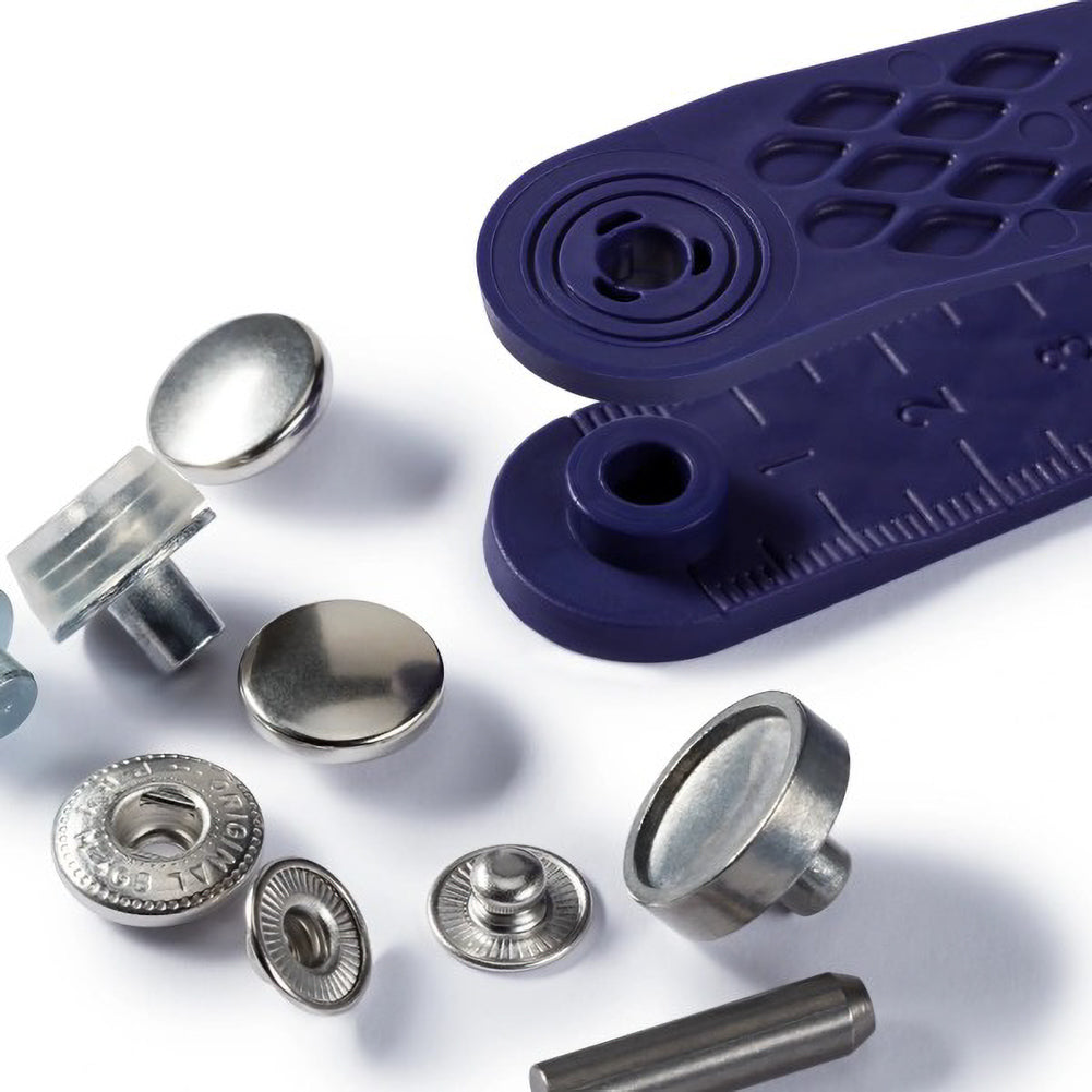 Prym Anorak Press Fasteners with Tools - Silver 12mm - 10pc Folded Prym Anorak Press Fasteners with Tools - Silver 12mm - 10pc Folded