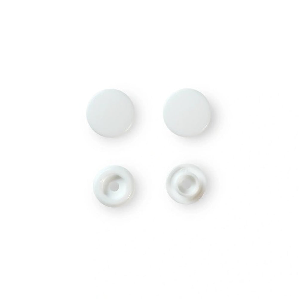 Prym Color Snaps - White 12.4mm - 30pc Folded Prym Color Snaps - White 12.4mm - 30pc Folded