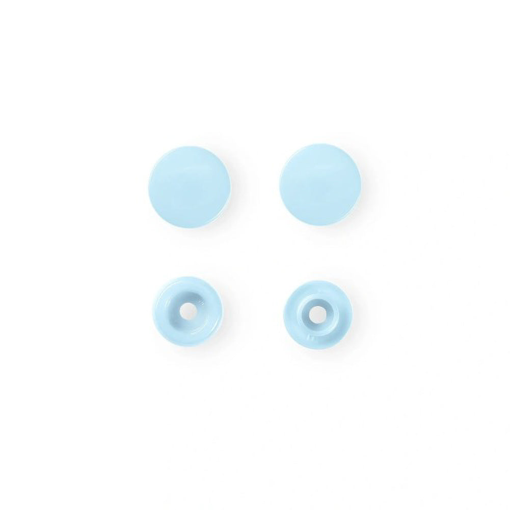 Prym Color Snaps - Light Blue 12.4mm - 30pc Folded Prym Color Snaps - Light Blue 12.4mm - 30pc Folded