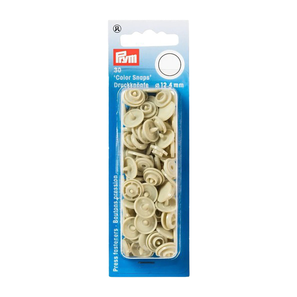 Prym Color Snaps - Beige 12.4mm - 30pc Prym Color Snaps - Beige 12.4mm - 30pc