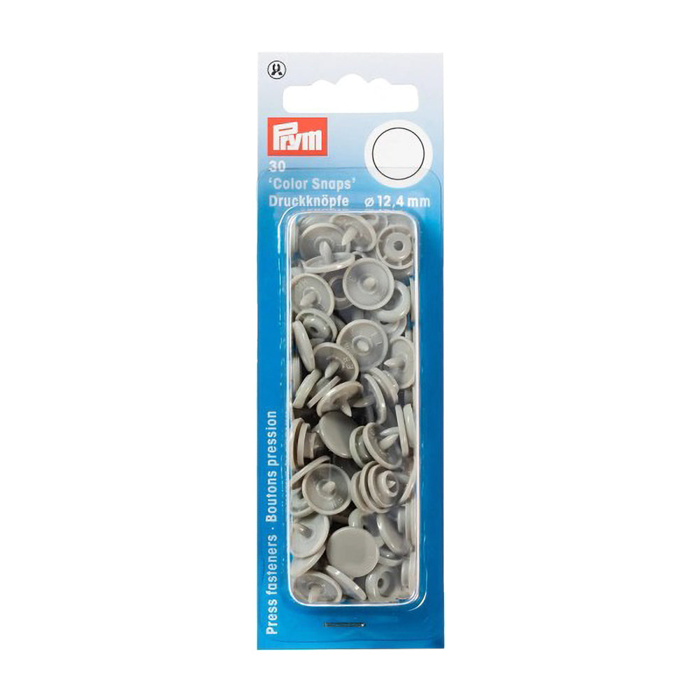 Prym Color Snaps - Gray 12.4mm - 30pc Prym Color Snaps - Gray 12.4mm - 30pc