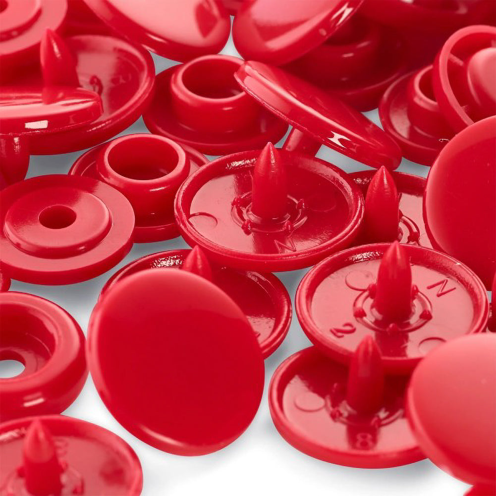 Prym Color Snaps - Red 12.4mm - 30pc Detail Prym Color Snaps - Red 12.4mm - 30pc Detail