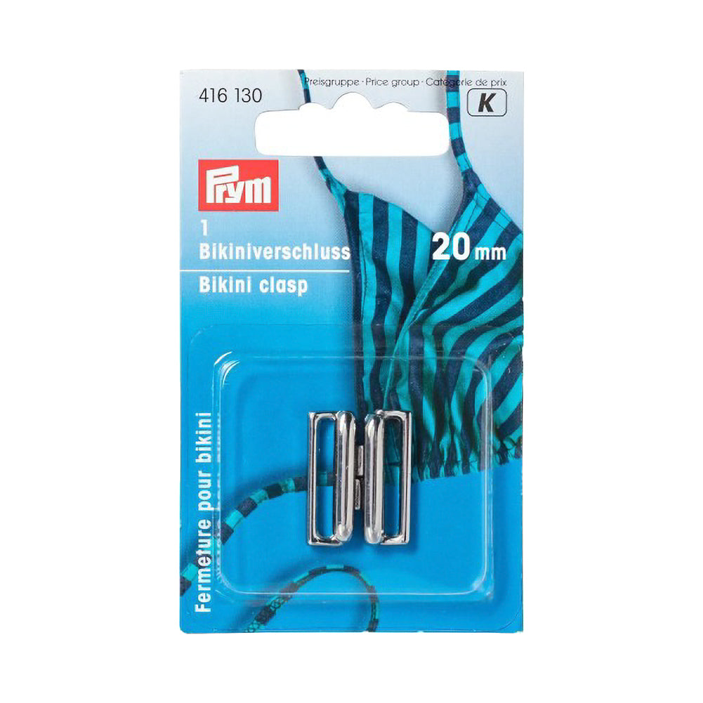 Prym Bikini and Belt Clasp - Silver Metal - 20mm Prym Bikini and Belt Clasp - Silver Metal - 20mm