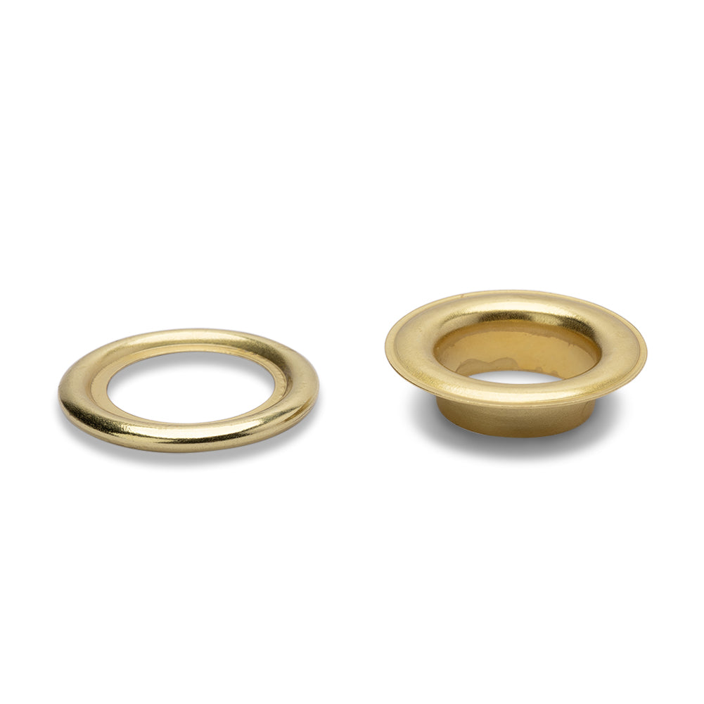 Prym Eyelets with Washers and Tools - Gold 14mm - 10pc Detail Prym Eyelets with Washers and Tools - Gold 14mm - 10pc Detail