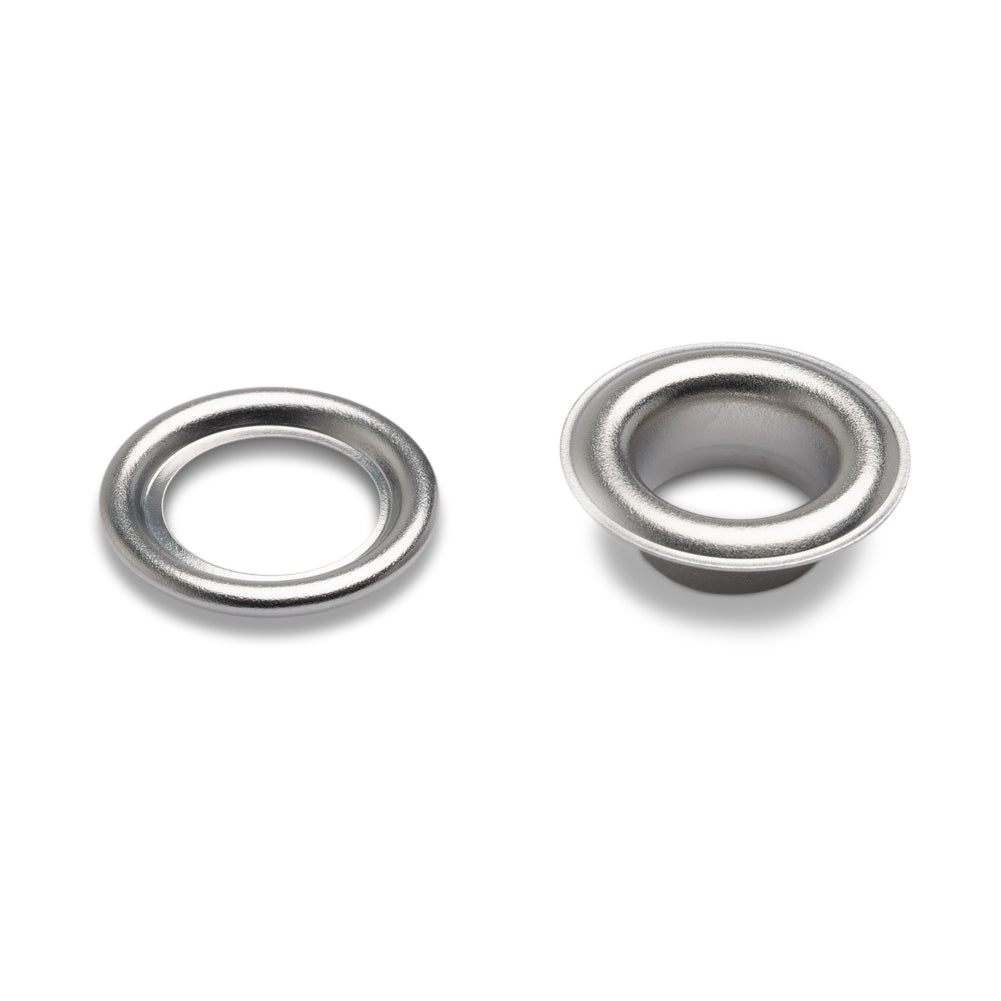Prym Eyelets with Washers Refill - Silver 8mm - 32pc Detail Prym Eyelets with Washers Refill - Silver 8mm - 32pc Detail