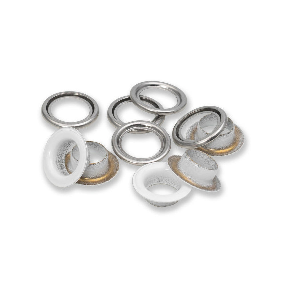 Prym Eyelets with Washers - White 11mm - 20pc Prym Eyelets with Washers - White 11mm - 20pc