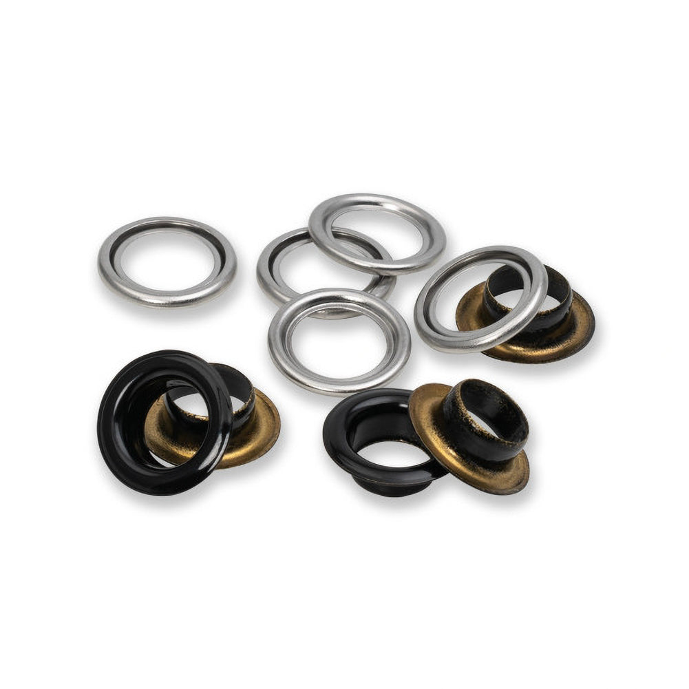 Prym Eyelets with Washers - Black 11mm - 20pc Prym Eyelets with Washers - Black 11mm - 20pc