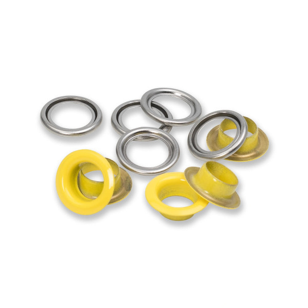 Prym Eyelets with Washers - Yellow 11mm - 20pc Prym Eyelets with Washers - Yellow 11mm - 20pc