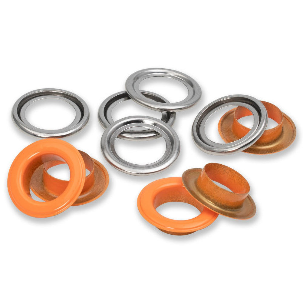 Prym Eyelets with Washers - Orange 14mm - 15pc Prym Eyelets with Washers - Orange 14mm - 15pc