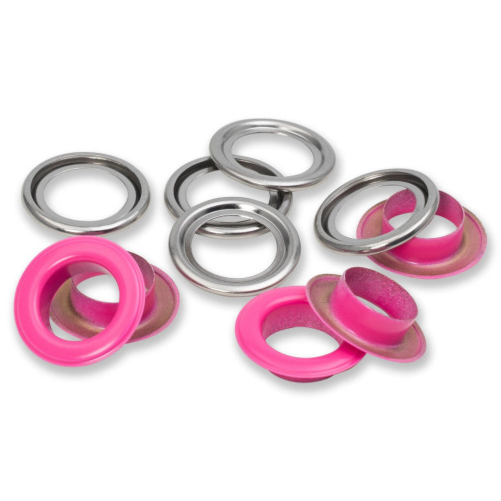 Prym Eyelets with Washers - Pink 14mm - 15pc Prym Eyelets with Washers - Pink 14mm - 15pc