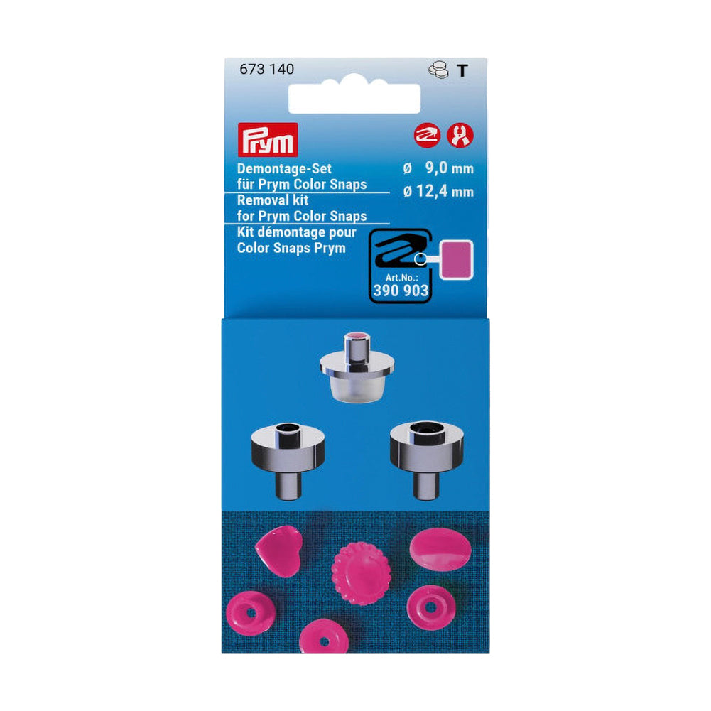 Prym VARIO Creative Tool Set for Removing Color Snaps - 9mm to 12.4mm Prym VARIO Creative Tool Set for Removing Color Snaps - 9mm to 12.4mm