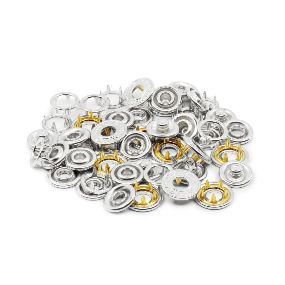 Dritz Decorative Snap Fasteners - 12mm Nickel - 12 sets Dritz Decorative Snap Fasteners - 12mm Nickel - 12 sets