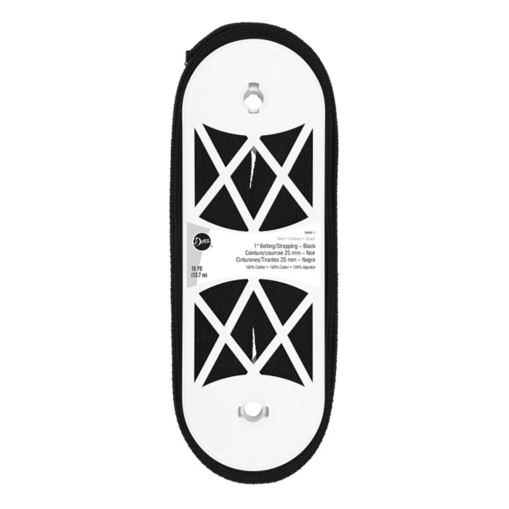 Dritz Cotton Belting/Strapping - Black - 1" x 15yds Dritz Cotton Belting/Strapping - Black - 1" x 15yds