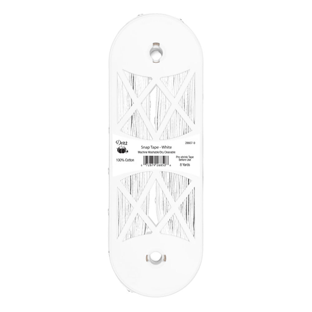 Dritz Snap Tape with Metal Snaps - White - 8yds Dritz Snap Tape with Metal Snaps - White - 8yds