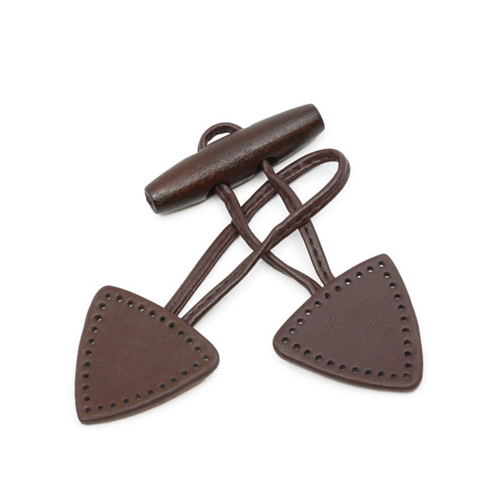 Dritz Sew-On Toggle - Brown Detail Dritz Sew-On Toggle - Brown Detail