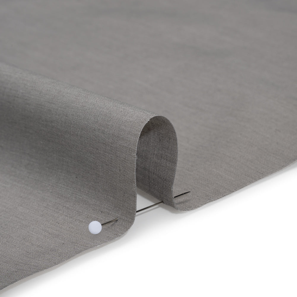 Polyester and Cotton Shirting - Heathered Gray - Deadstock Detail Polyester and Cotton Shirting - Heathered Gray - Deadstock Detail