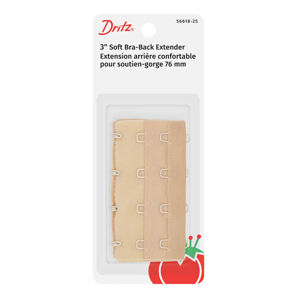 Dritz Soft Bra-Back Extender - Beige - 3" Dritz Soft Bra-Back Extender - Beige - 3"