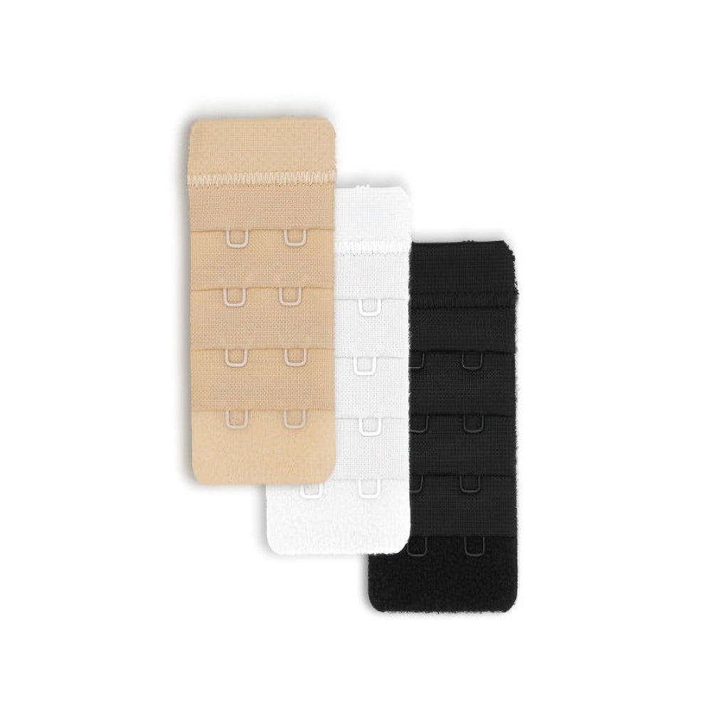 Dritz Bra-Back Extenders - 1.25" Assorted White, Beige and Black - 3pc Folded Dritz Bra-Back Extenders - 1.25" Assorted White, Beige and Black - 3pc Folded