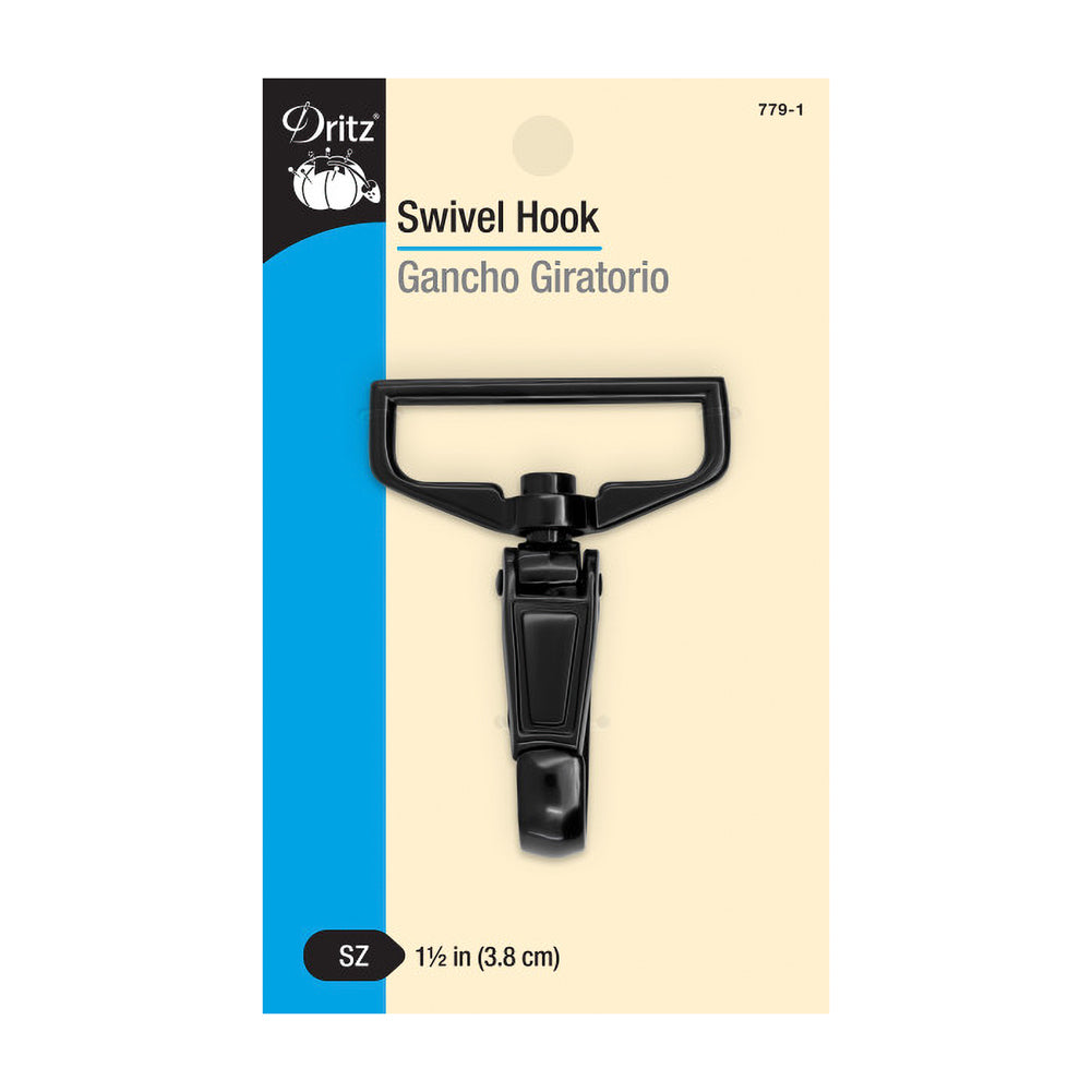 Dritz Swivel Hook - Black - 1.5" Dritz Swivel Hook - Black - 1.5"