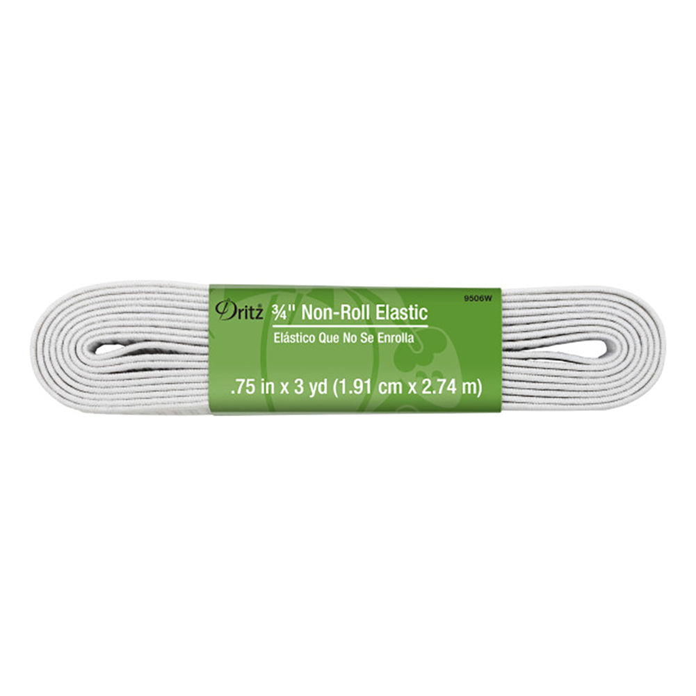 Dritz Non-Roll Elastic - White - 0.75" x 3yds Dritz Non-Roll Elastic - White - 0.75" x 3yds