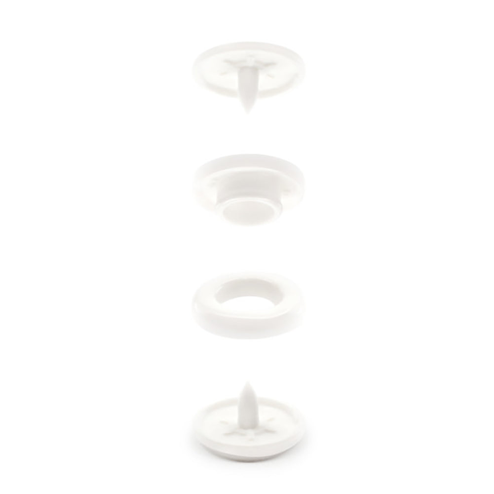 Dritz Plastic Round Snaps - White - 0.5", 12 SETS Dritz Plastic Round Snaps - White - 0.5", 12 SETS