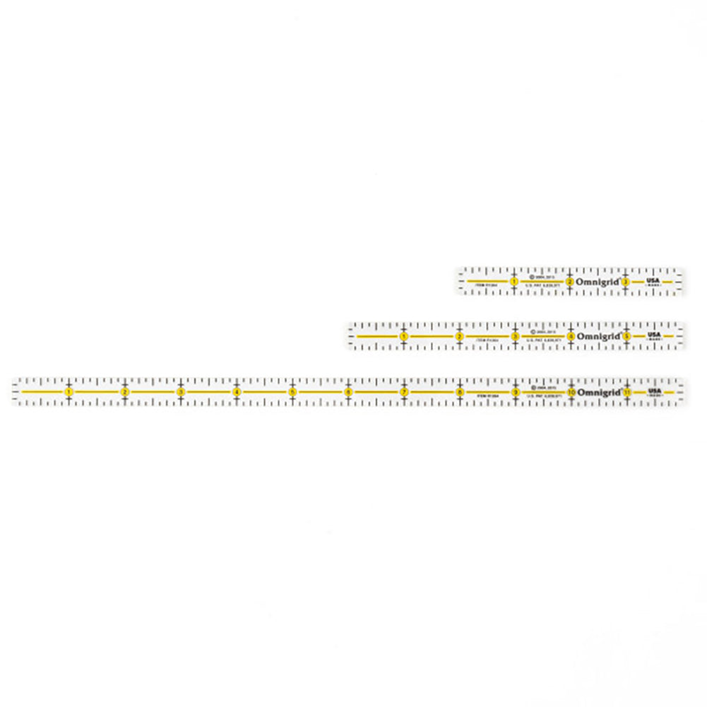 Omnigrid Marking Ruler Trio - 4", 6", 12" Omnigrid Marking Ruler Trio - 4", 6", 12"