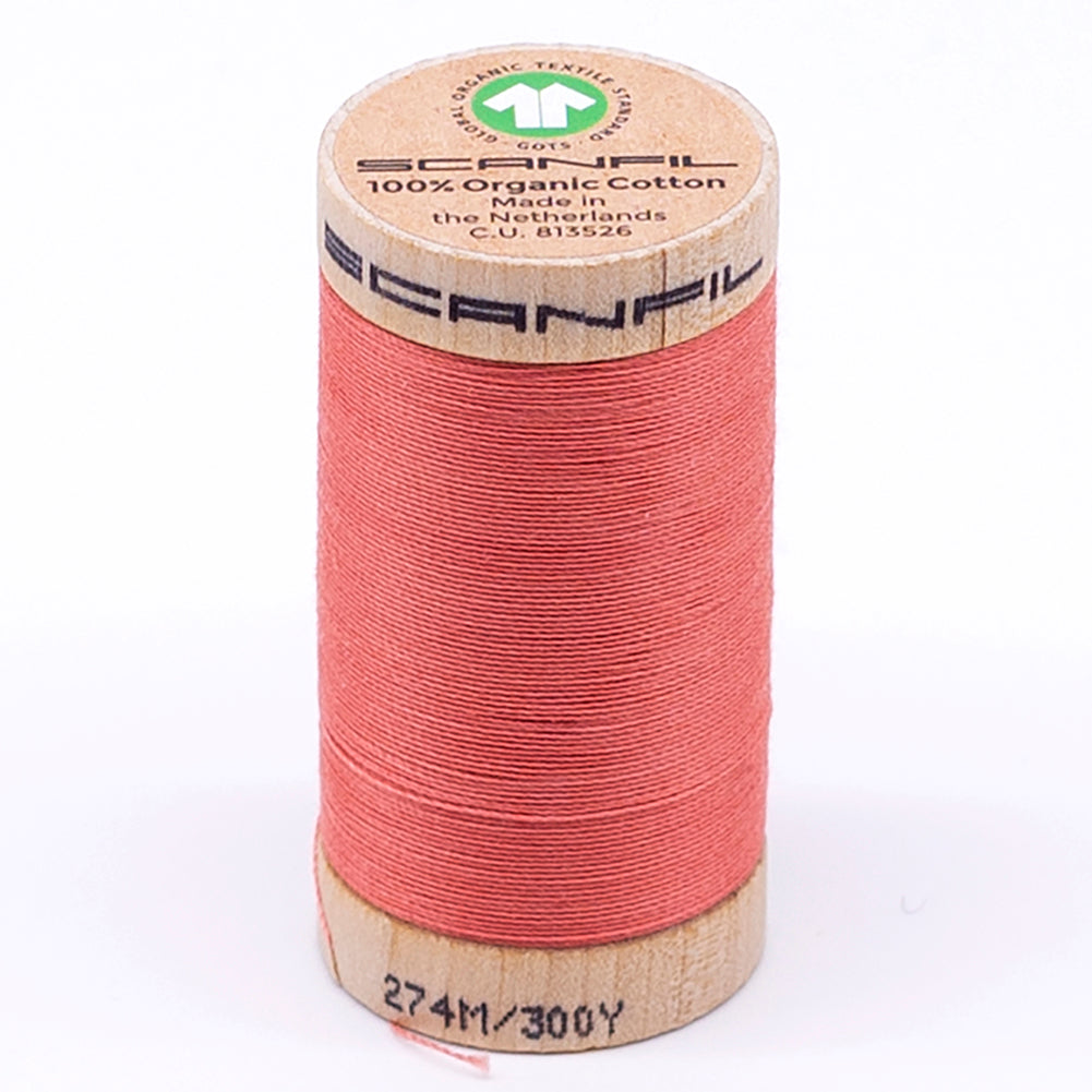 SCANFIL® 30wt Organic Pima Cotton Thread 300 yds - 4807 Burnt Coral SCANFIL® 30wt Organic Pima Cotton Thread 300 yds - 4807 Burnt Coral