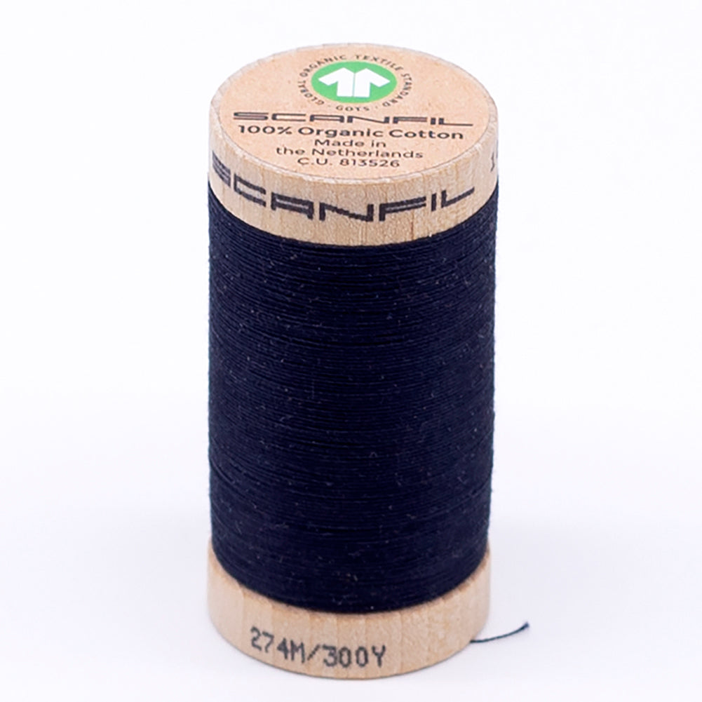 SCANFIL® 30wt Organic Pima Cotton Thread 300 yds - 4818 Night Sky SCANFIL® 30wt Organic Pima Cotton Thread 300 yds - 4818 Night Sky