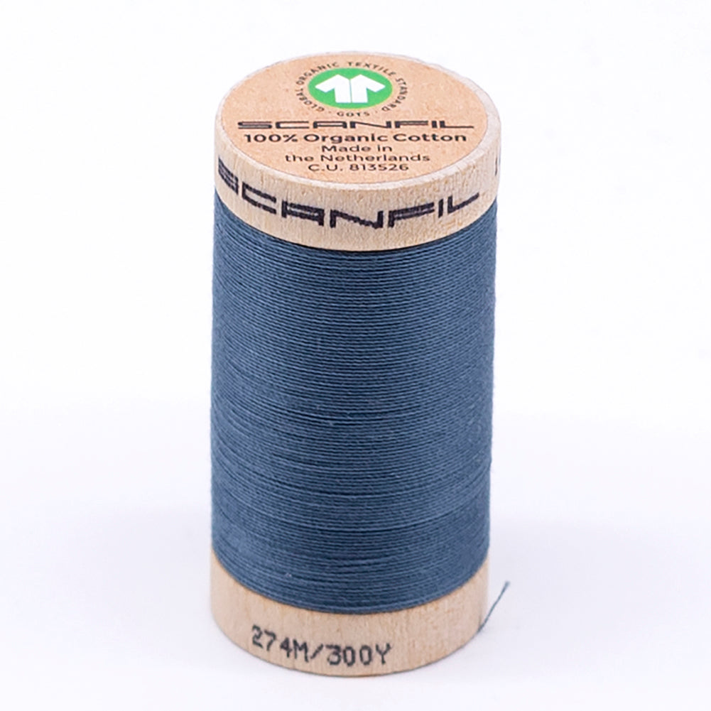 SCANFIL® 30wt Organic Pima Cotton Thread 300 yds - 4819 Aegean Blue SCANFIL® 30wt Organic Pima Cotton Thread 300 yds - 4819 Aegean Blue