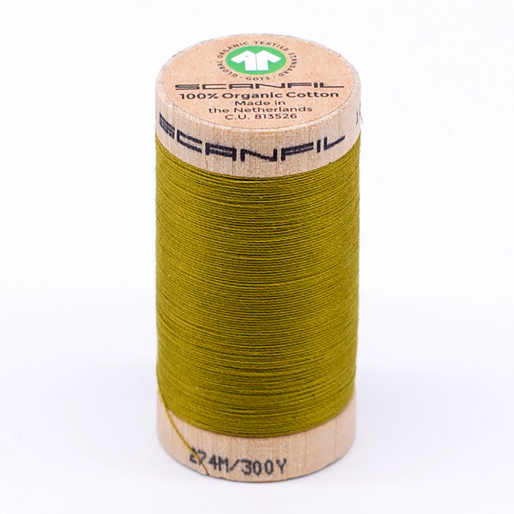 SCANFIL® 30wt Organic Pima Cotton Thread 300 yds - 4823 Green Envy SCANFIL® 30wt Organic Pima Cotton Thread 300 yds - 4823 Green Envy