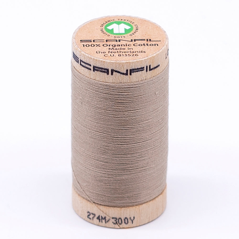 SCANFIL® 30wt Organic Pima Cotton Thread 300 yds - 4825 Crockery SCANFIL® 30wt Organic Pima Cotton Thread 300 yds - 4825 Crockery